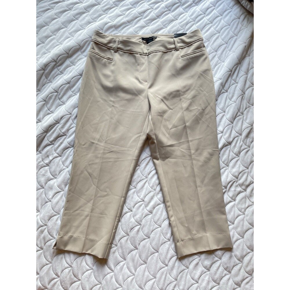 Zac & Rachel Women’s Ankle Pants Size 10 Beige Mid Rise